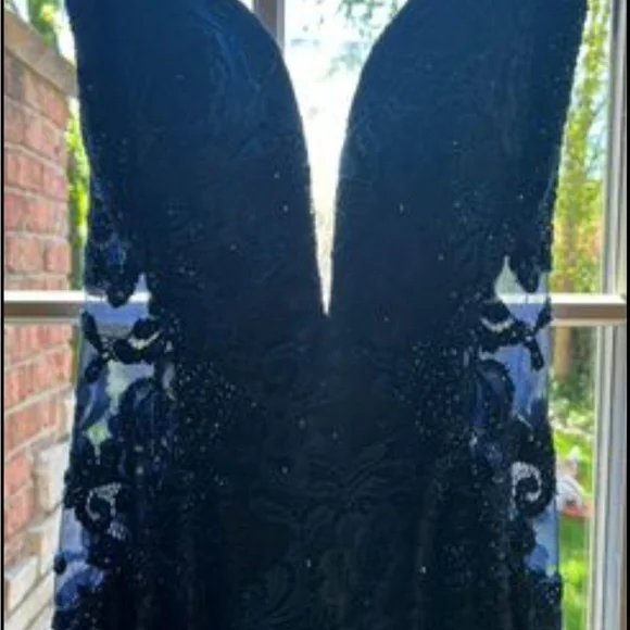 La Femme Mermaid Prom Dress